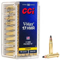 CCI 17 HMR 17-Grain V-Max Varmint Ammunition, 50 Rounds per Box
