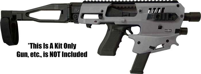 Caa Micro Conversion Kit for Glock 25 in Tungsten Grey - Model MCKGEN2TU