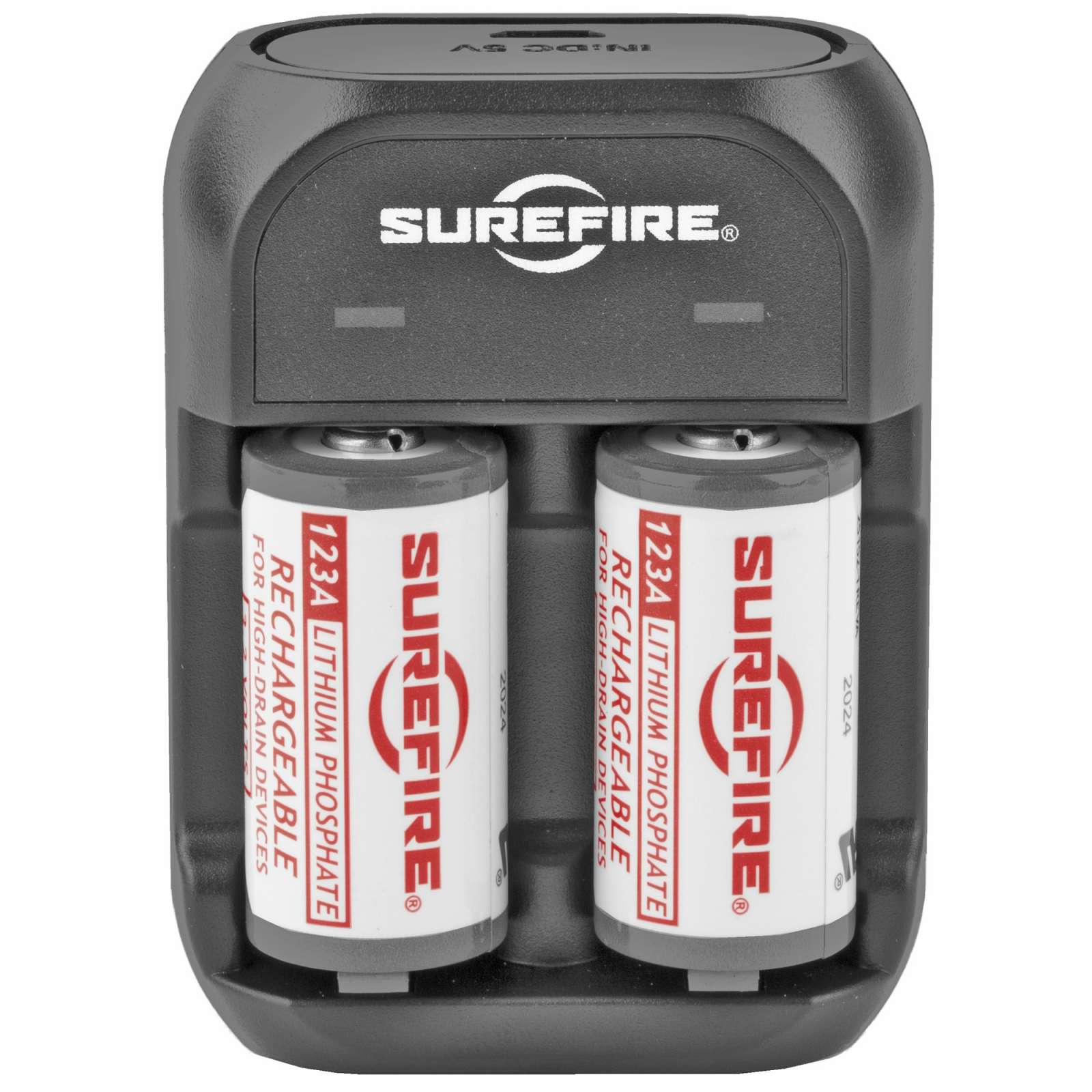 Surefire SFLFP123KIT Rechargeable CR123A Batteries with Charger – 2 Pack