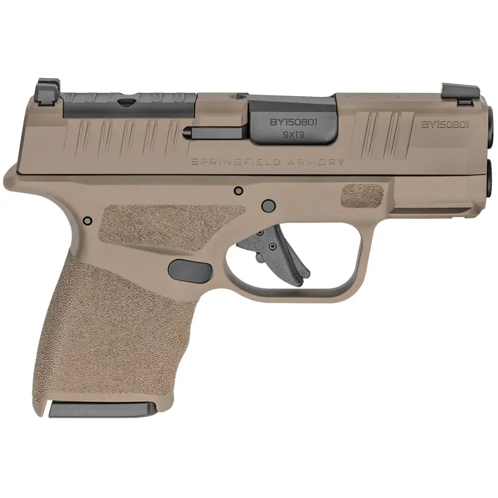 Springfield Armory Hellcat OSP 9mm FDE Micro-Compact Pistol with 3-Inch Barrel and Optics Ready Design