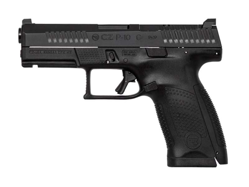 CZ P-10 C Optics Ready 9mm Compact Pistol with Black Finish and 15-Round Magazines
