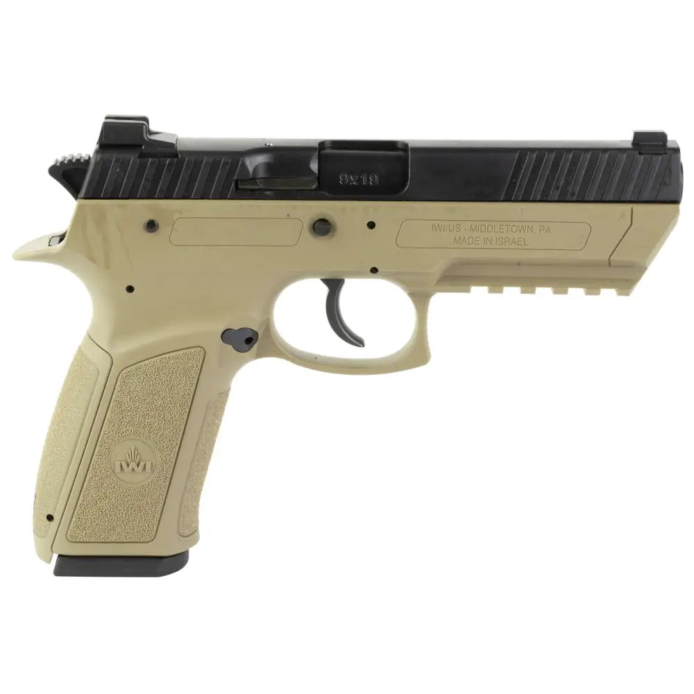 Iwi US Jericho 941 Enhanced 9mm Full-Size Pistol with 4.4-inch Barrel and Flat Dark Earth Frame