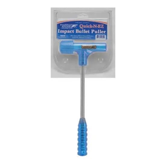 Frankford Arsenal Bullet Puller with Three Collet Sizes – Multi-Caliber Blue Plastic and Stainless Steel Extractor Tool