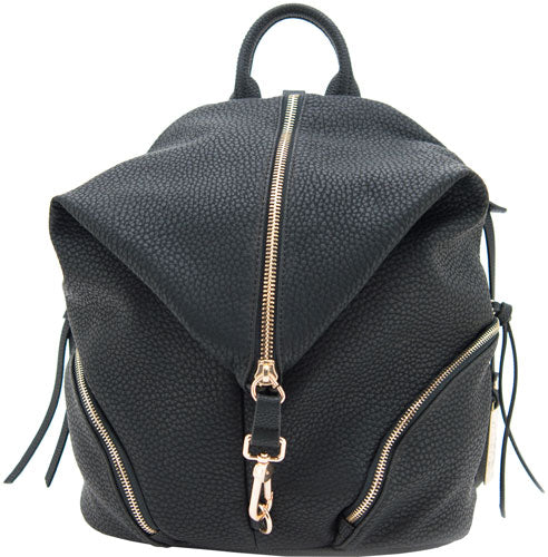Cameleon Aurora Conceal Carry Vegan Leather Backpack - Practical Black Design with Removable Straps and CCW Pocket