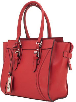 Cameleon Aphea Conceal Carry Luxurious Red Tote Bag - Vegan Leather with CCW Compartment