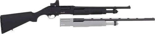 Akkar 20GA Shotgun Combo with 28-Inch and 18.5-Inch Barrels and Red Dot Sight