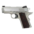 Colt Mfg. Defender Series 1911 .45 ACP 3-Inch Stainless Steel Barrel Compact Pistol with Night Novak Sights and Black Cherry G10 Grips