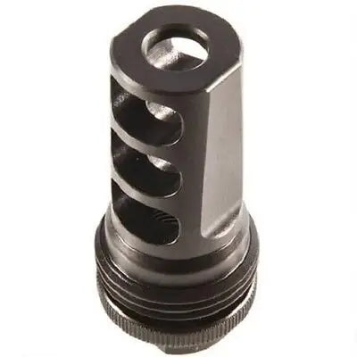SilencerCo ASR Muzzle Brake for .30 Carbine - 5/8x24 Thread, Black Steel