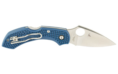 Spyderco Dragonfly 2 Folding Knife with CPM SPY27 Steel and Blue FRN Handle