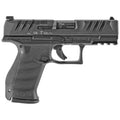 Walther PDP 9mm Compact Pistol with 4-Inch Barrel and Optics Ready - Black Polymer Frame, 2 Magazines Included