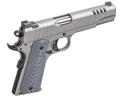 Auto Ordnance 1911TCAC6 Stainless Steel 1911 Pistol with 5-Inch Barrel and Adjustable Combat Sights