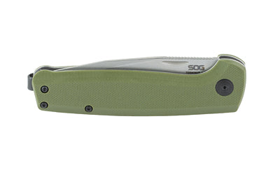 SOG Terminus SJ Folding Knife with D2 Steel Blade and Olive Drab Green Handle
