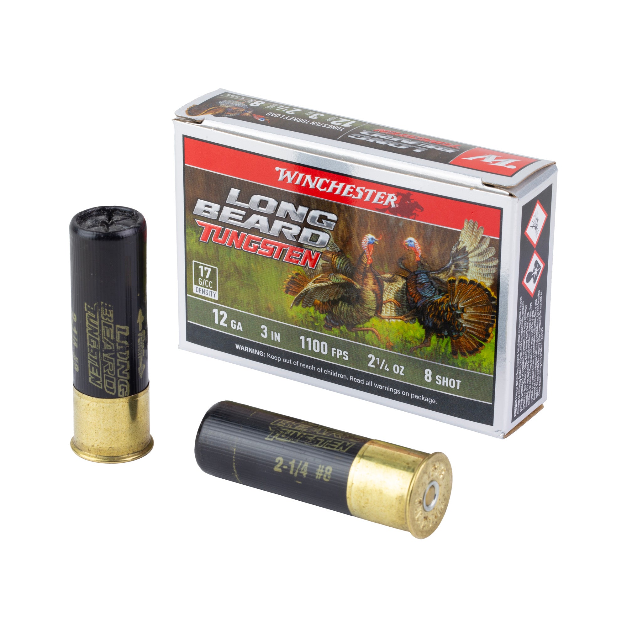 Winchester Ammunition Long Beard TSS 12 Gauge #8 - 5 Rounds per Box, 50 per Case