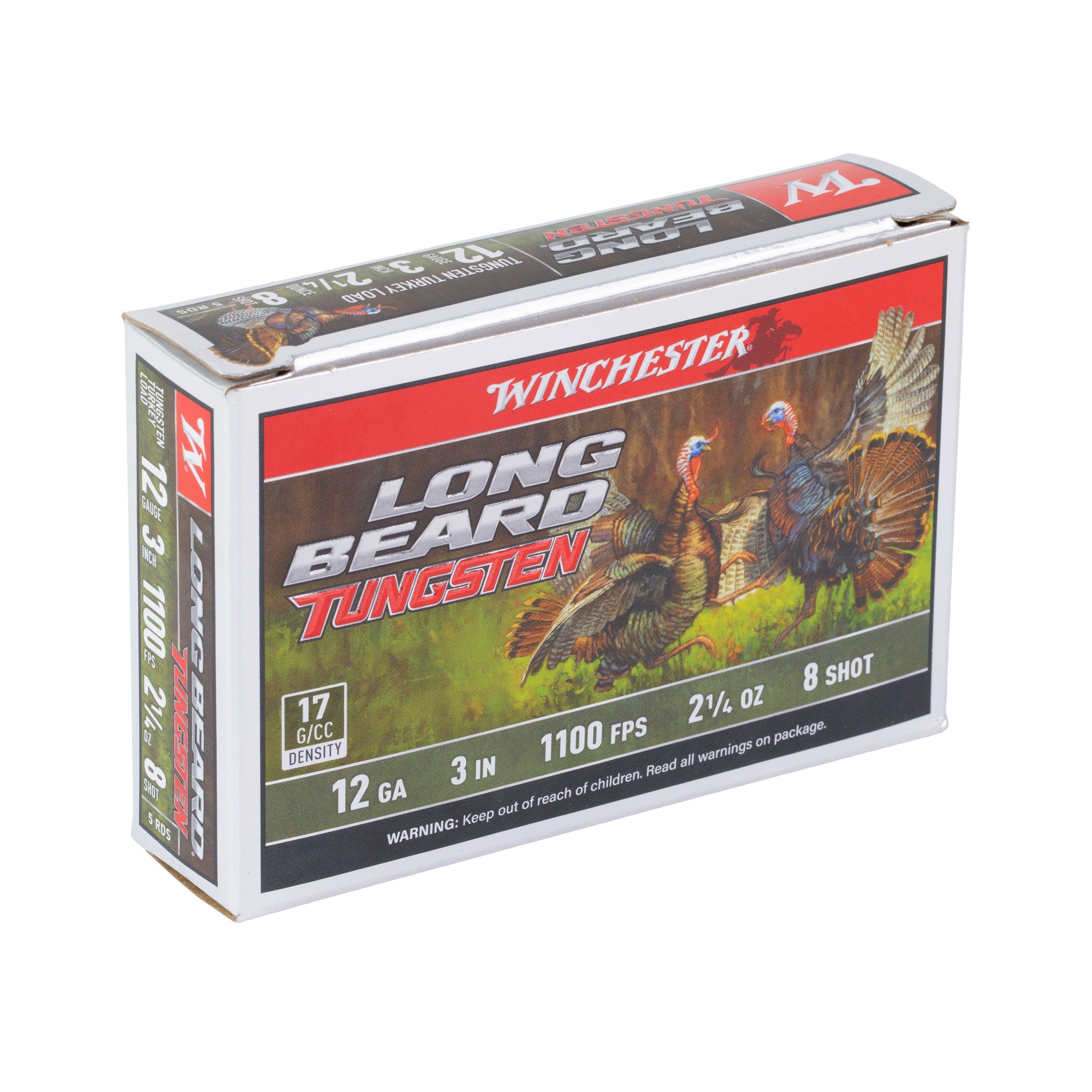 Winchester Ammunition Long Beard TSS 12 Gauge #8 - 5 Rounds per Box, 50 per Case