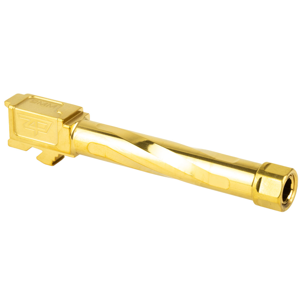 Zaffiri Precision Threaded 4.97-inch Gold Barrel for Glock G17 Gen 1-4 | Model BA-G17G5-TH-GLD