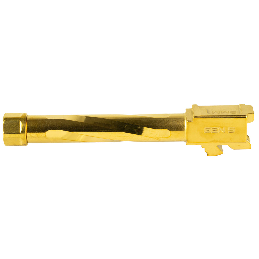 Zaffiri Precision Threaded 4.97-inch Gold Barrel for Glock G17 Gen 1-4 | Model BA-G17G5-TH-GLD