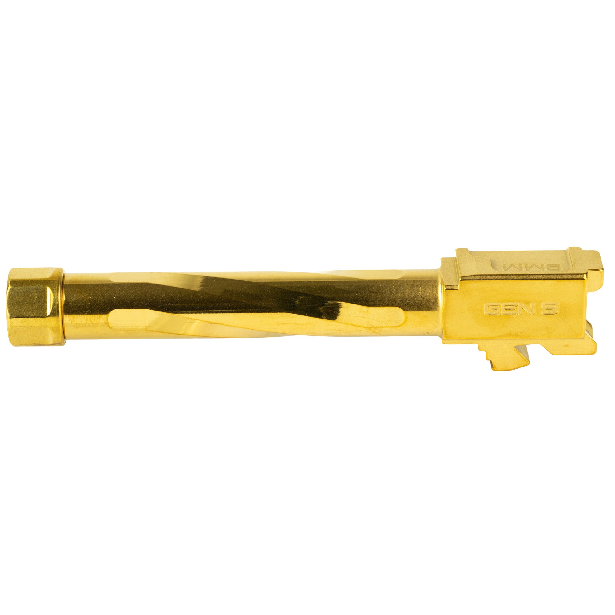 Zaffiri Precision Threaded 4.97-inch Gold Barrel for Glock G17 Gen 1-4 | Model BA-G17G5-TH-GLD