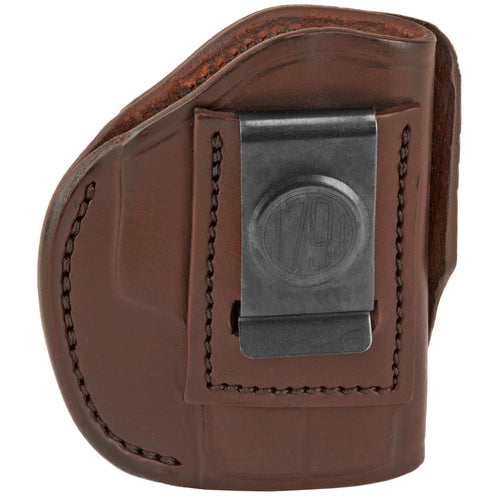 1791 Gunleather 4 Way Inside Waistband and Outside Waistband Holster – Right Hand, Brown Leather Model 4WH-2-SBR-R