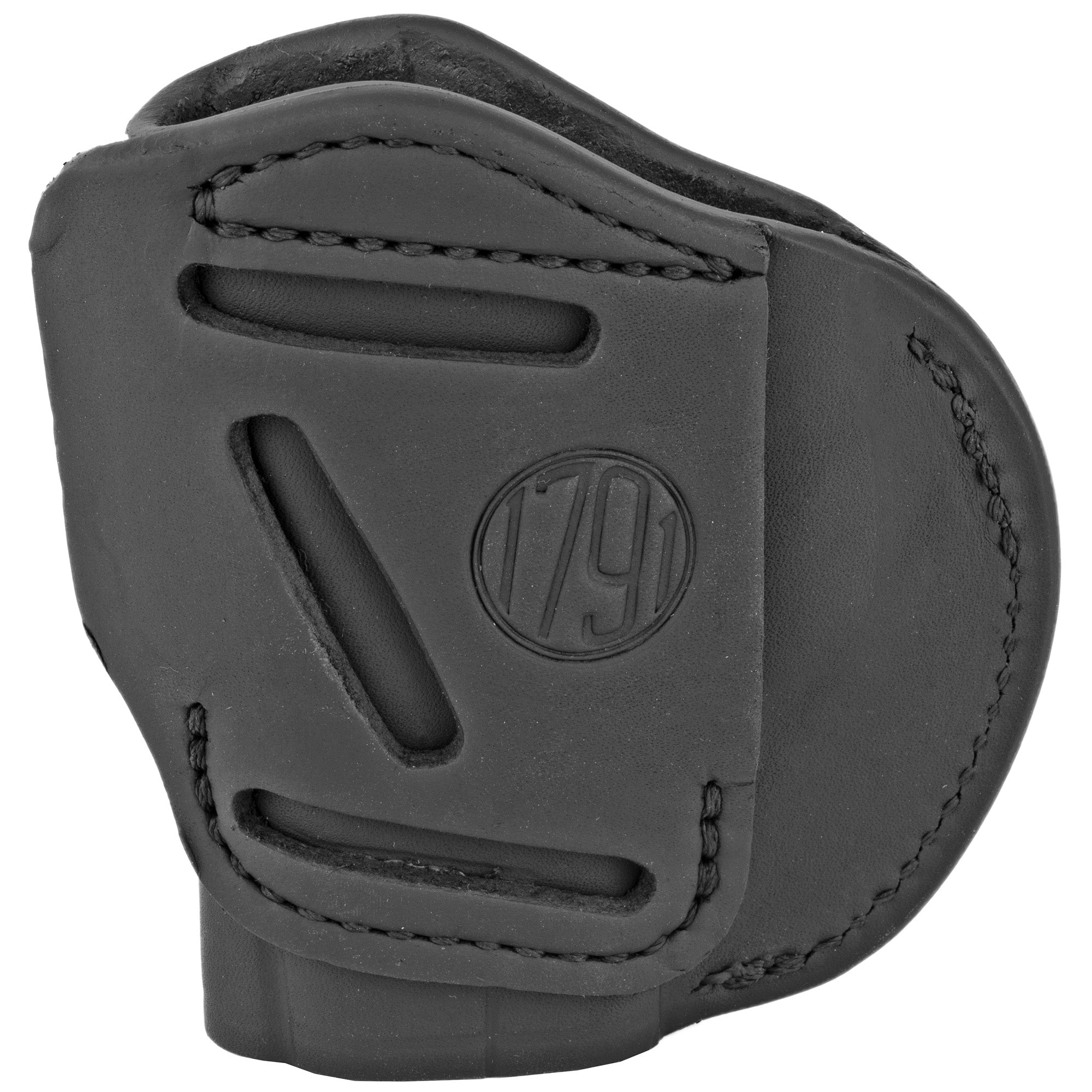 1791 Gunleather 4 Way Inside Waistband and Outside Waistband Holster for Right Hand, Black Leather Model 4WH-3-SBL-R