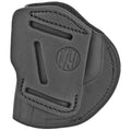 1791 Gunleather 4 Way Inside Waistband and Outside Waistband Holster for Right Hand - Black Leather Model 4WH-5-SBL-R
