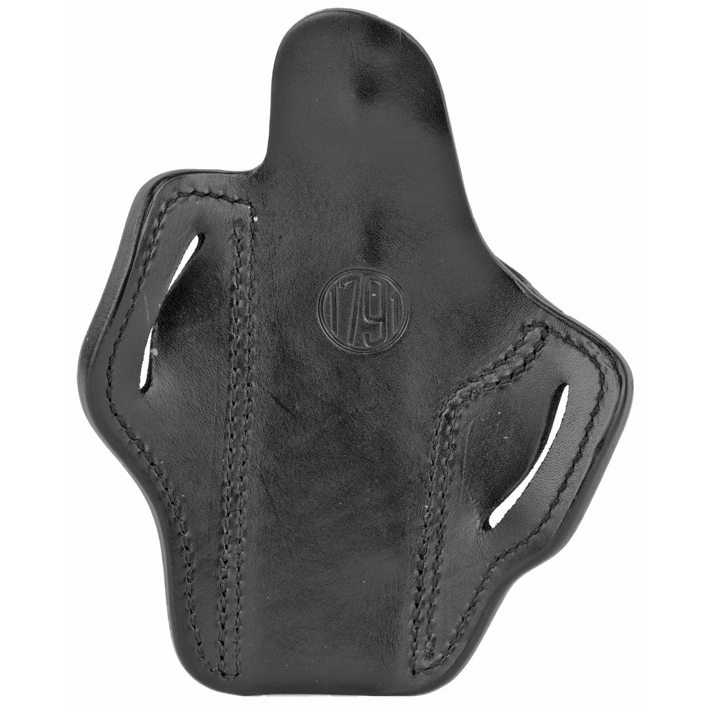 1791 Gunleather Right-Hand Outside Waistband Holster in Black - Part #BH1-BLK-R