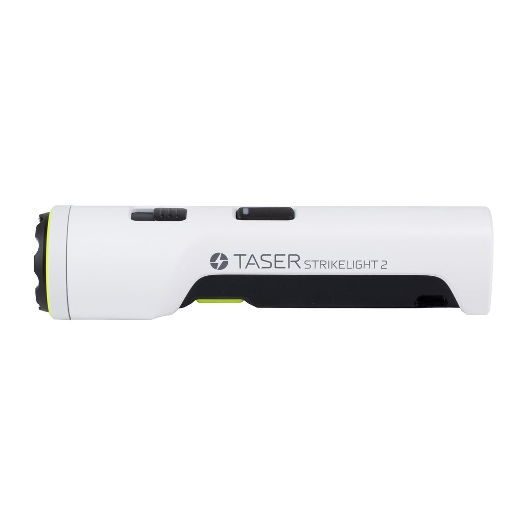 TASER Strikelight 2 Kit White – Compact Stun Gun with 3-Mode LED Flashlight and USB-C Rechargeable Power