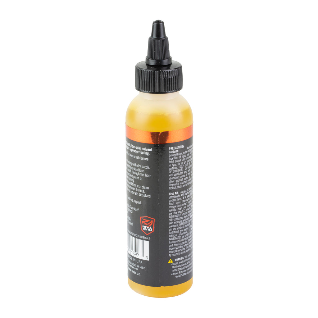 Real Avid Bore Max 4oz Bore Cleaner Solvent - Penetrates and Removes Copper and Powder Fouling