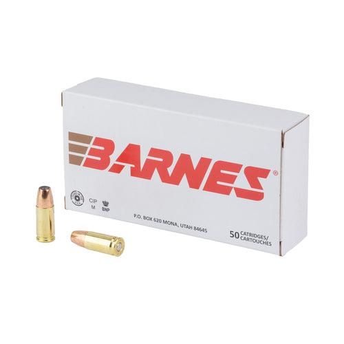 Barnes Defense JHP 9MM, 124 Grain, Sierra JHP 50 Round Box