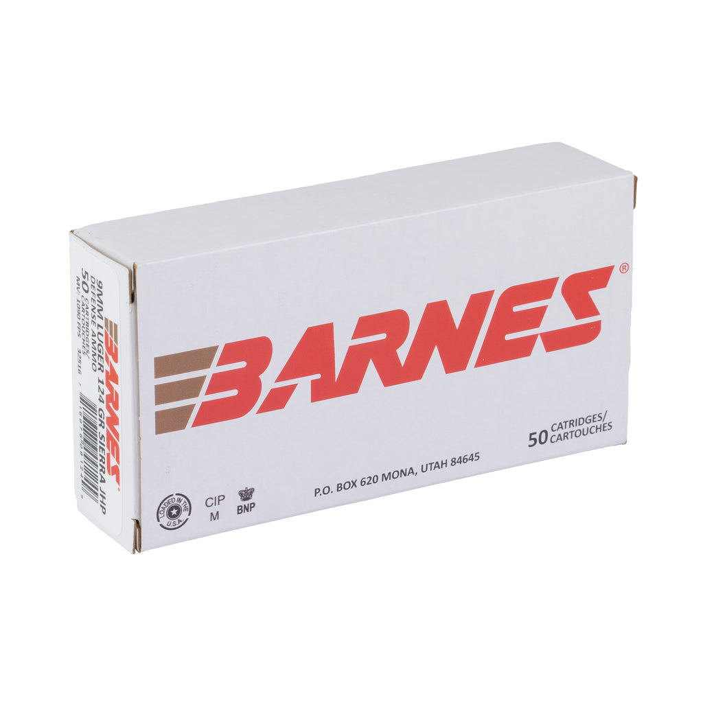 Barnes Defense 9mm 124 Grain Hollow Point Ammunition – Reliable Self-Defense Round
