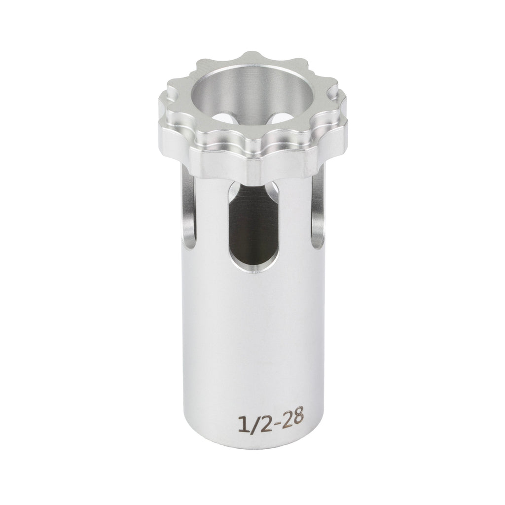 BANISH 45 PISTON 1/2x28 Silver Multi-Caliber Suppressor Piston