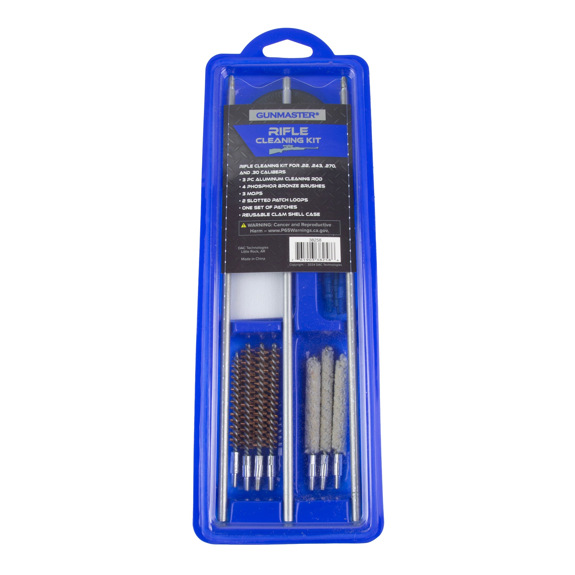 DAC GunMaster 16-Piece Rifle Cleaning Kit for Firearms Maintenance