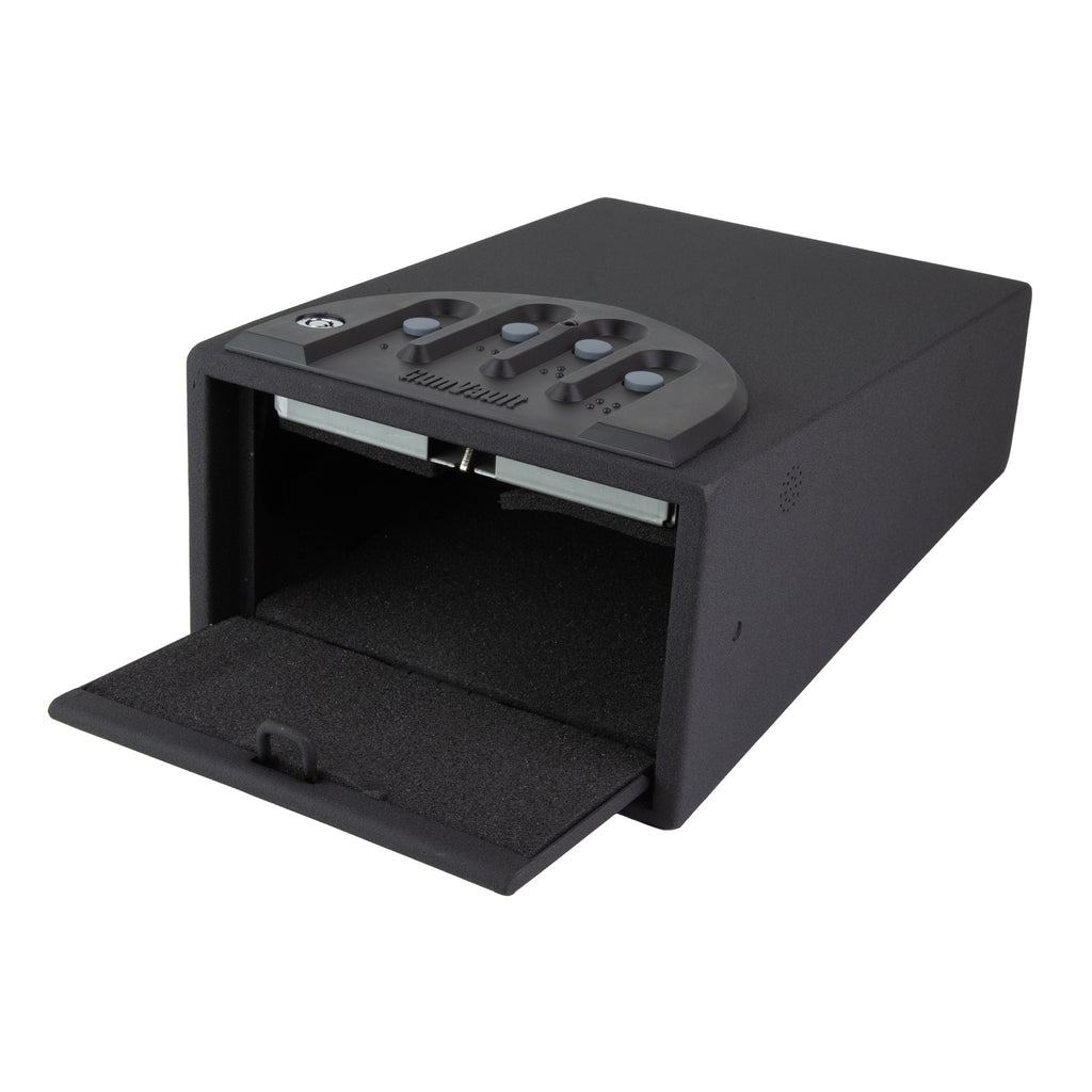 GunVault MiniVault Standard Safe - Compact Personal Security in Black