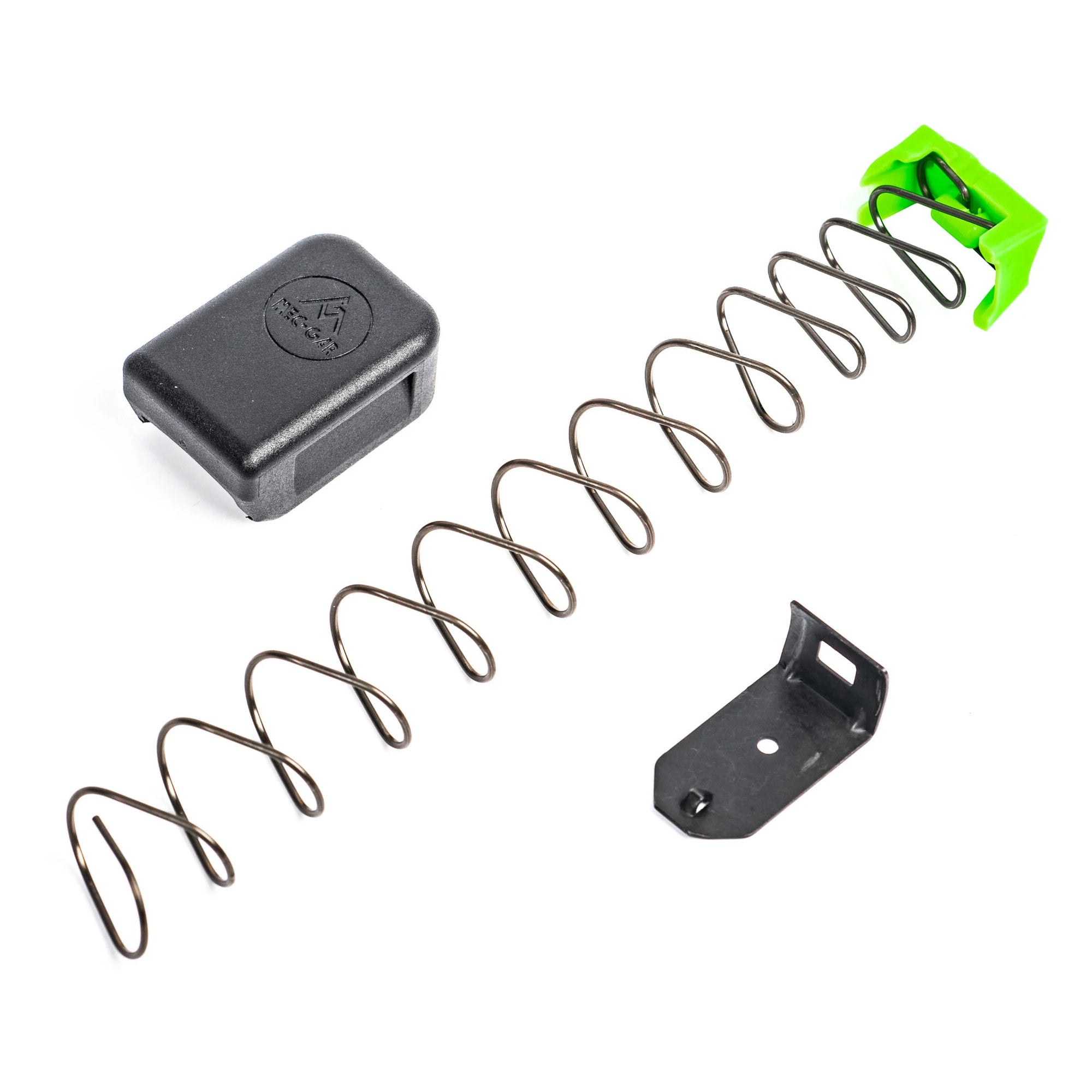 Mec-Gar USA F42354-SET-BLK Magazine Extension Floorplate for Glock 9mm, Black and Green
