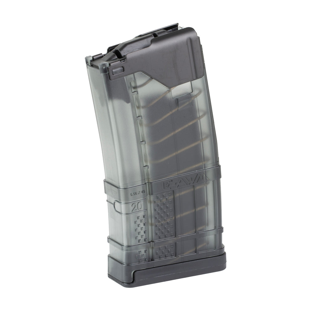 Lancer Systems L5 Advanced Warfighter Magazine for 5.56 NATO - 5 Rounds, Translucent Smoke