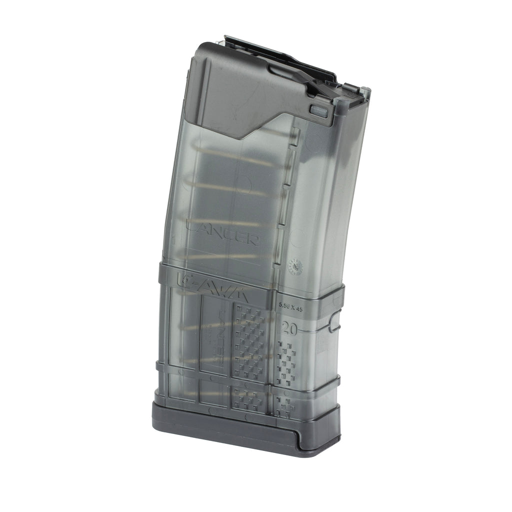Lancer Systems L5 Advanced Warfighter Magazine for 5.56 NATO - 5 Rounds, Translucent Smoke