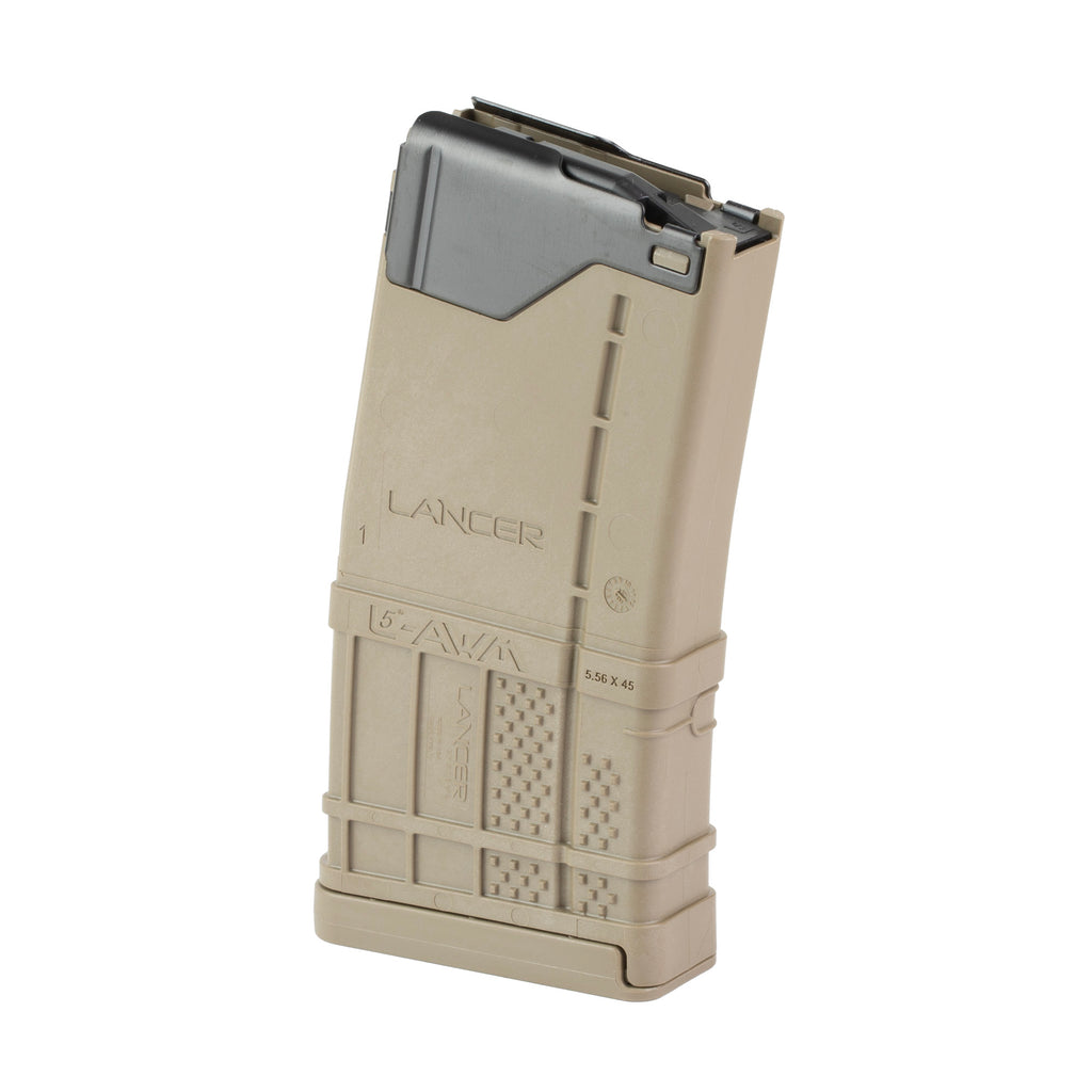 Lancer Systems L5 Advanced Warfighter Magazine for 223 Remington, 15 Rounds, Flat Dark Earth