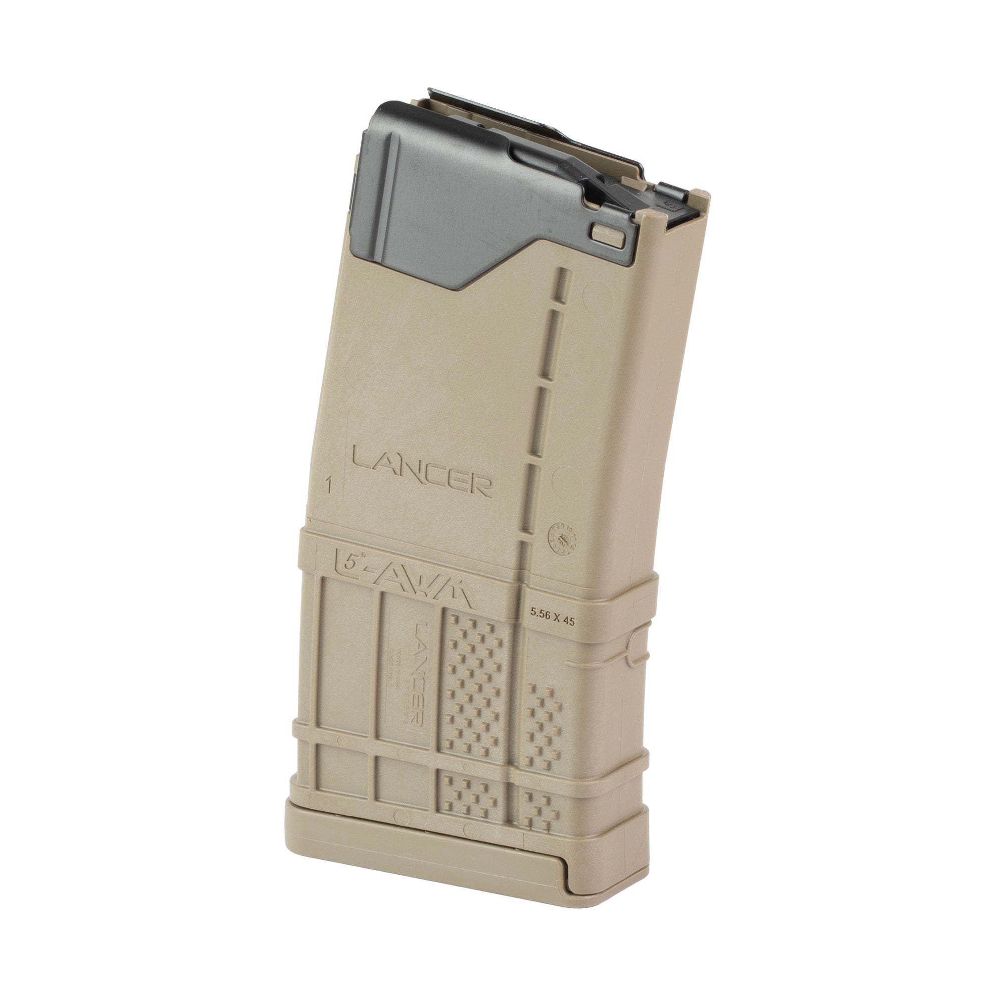 Lancer Systems L5 Advanced Warfighter Magazine for 223 Remington, 15 Rounds, Flat Dark Earth