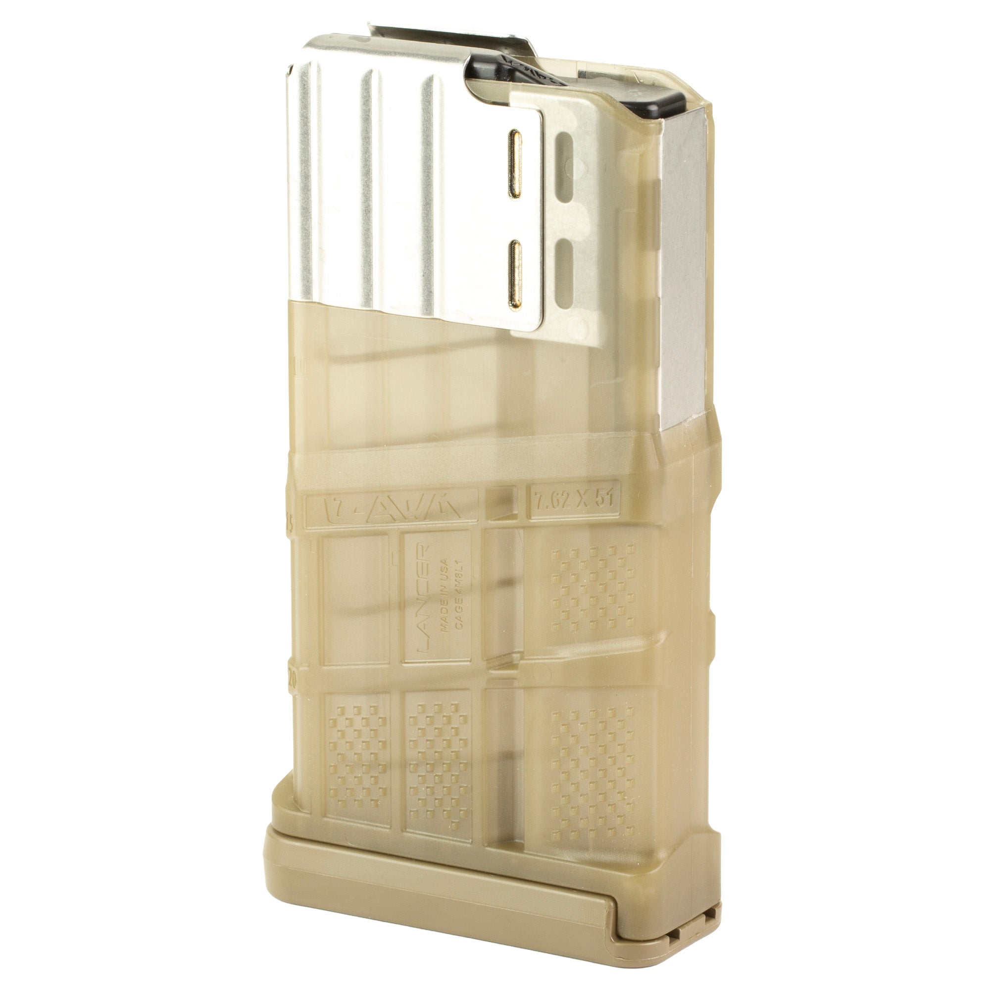 Lancer Systems L7AWM GEN 2 20-Round .308 Winchester Magazine in Translucent Dark Earth