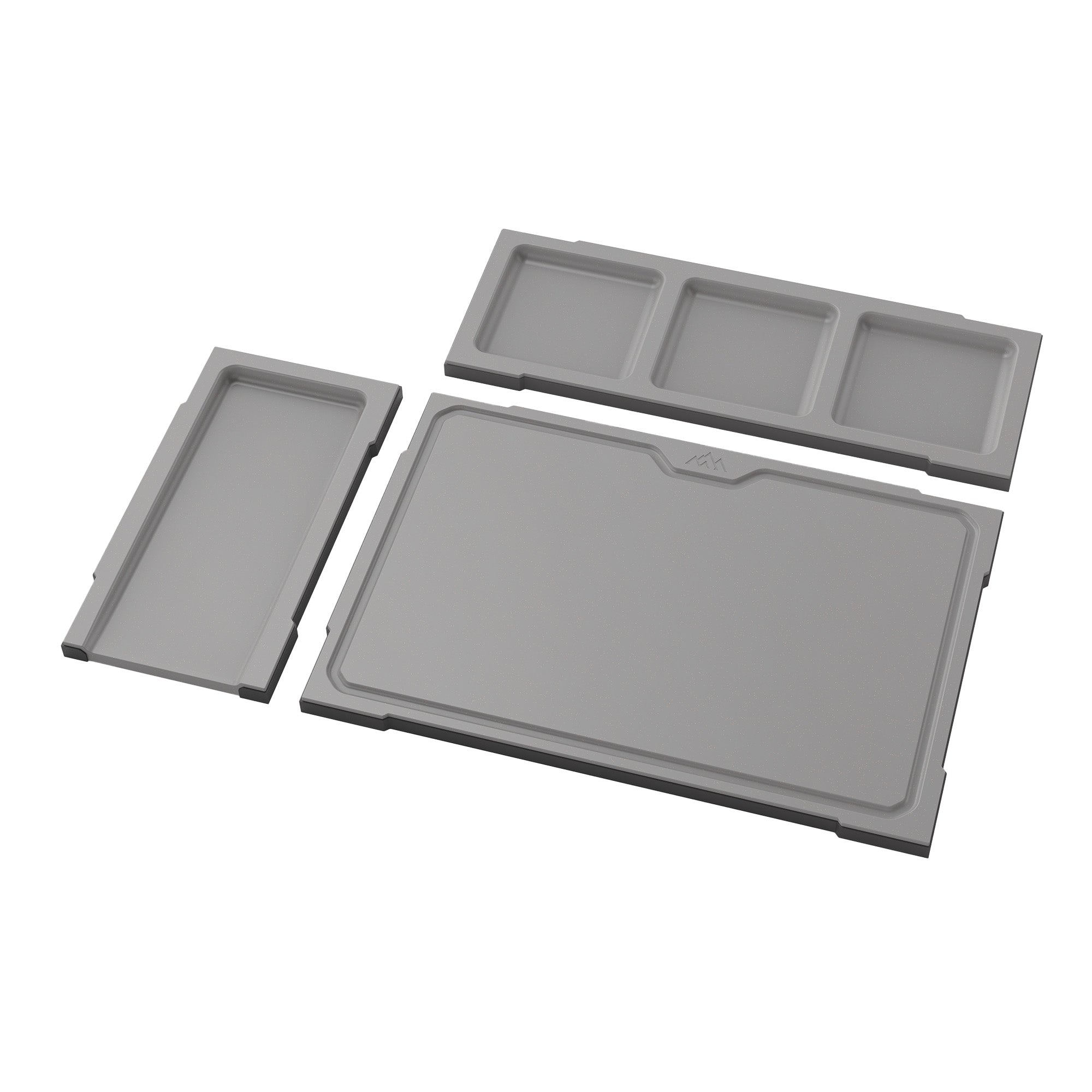 Outdoor Edge Cutcraft Mag Cut Board 3-Piece Set – Durable Gray Kitchen Tools