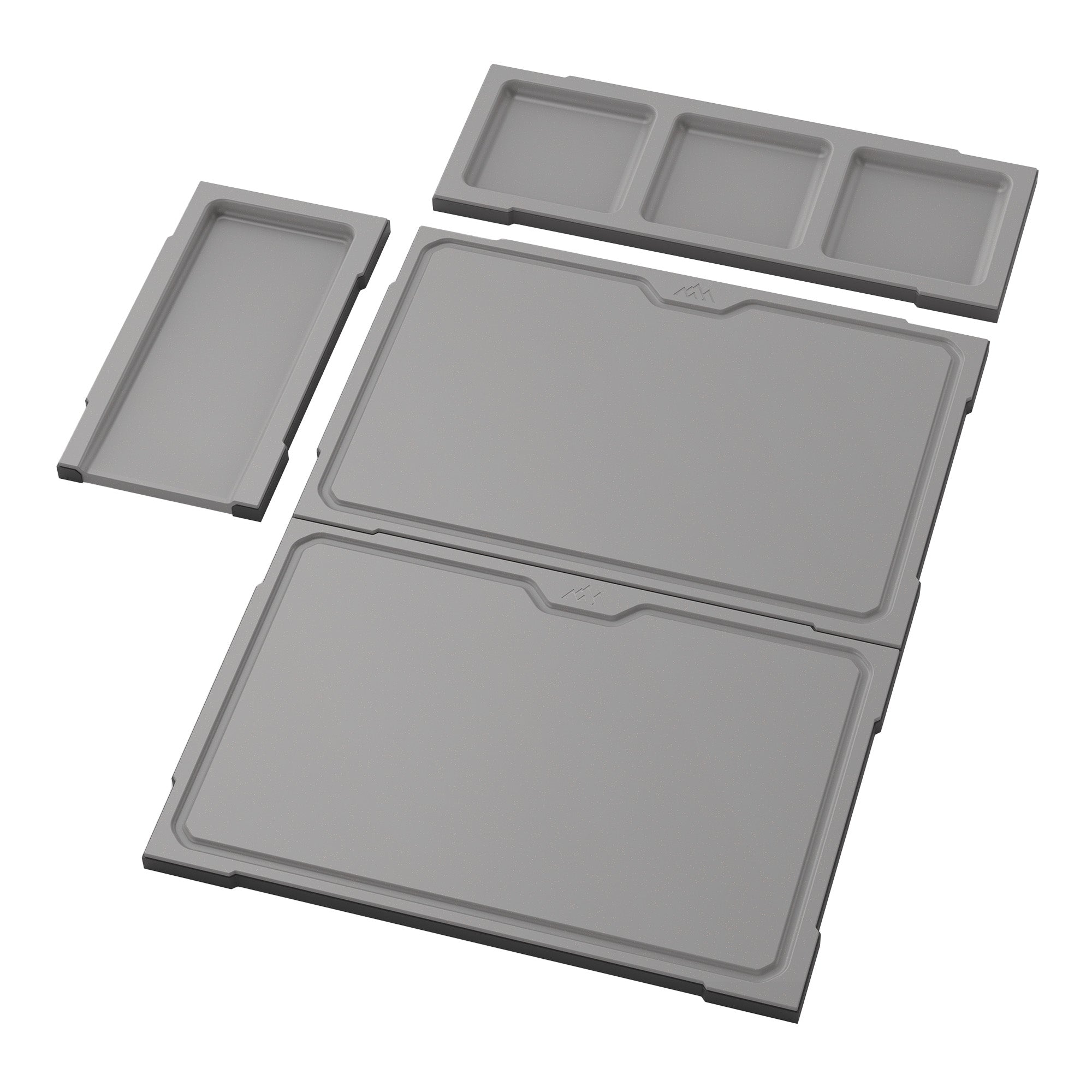 Outdoor Edge Cutcraft Mag Cutting Board Set - 4-Piece Gray Kitchen Tools