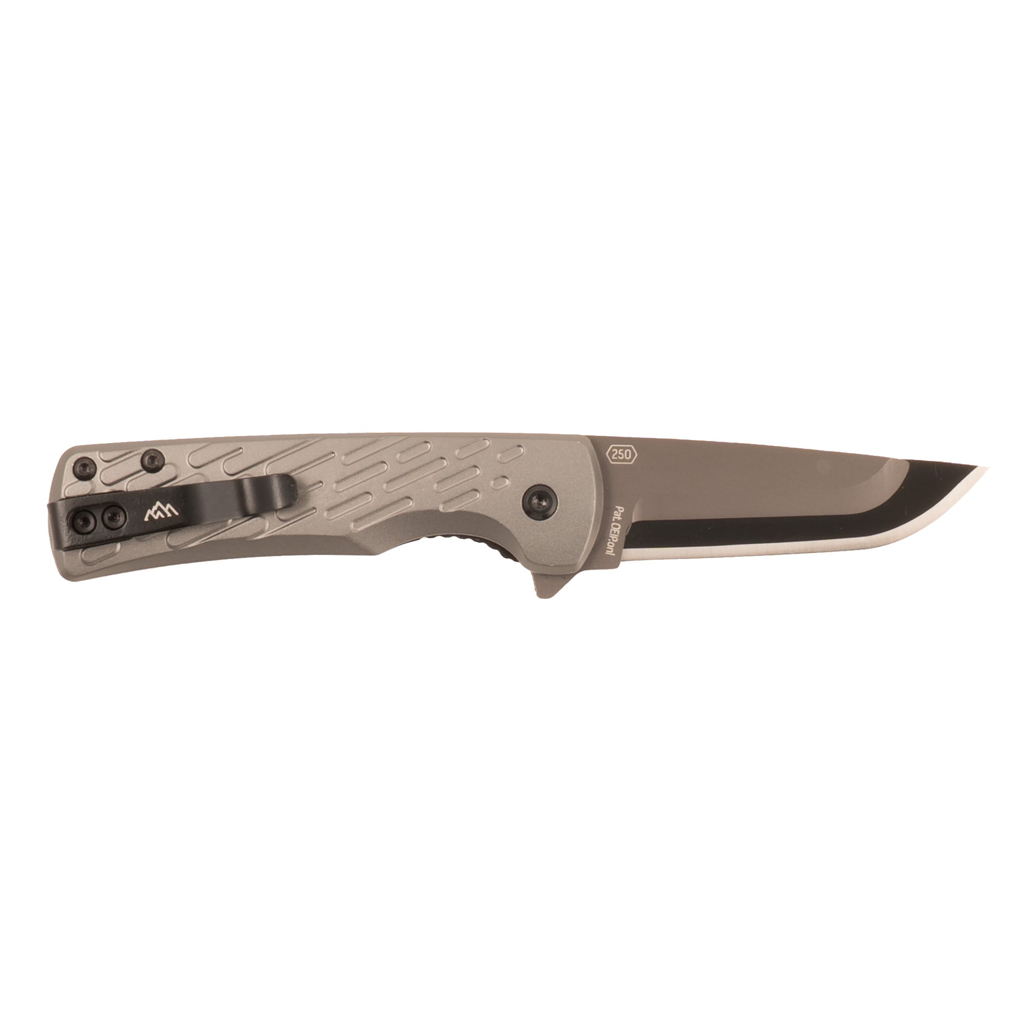 Outdoor Edge Razor VX7 Folding Knife with Black Handle and Gray Aluminum Finish