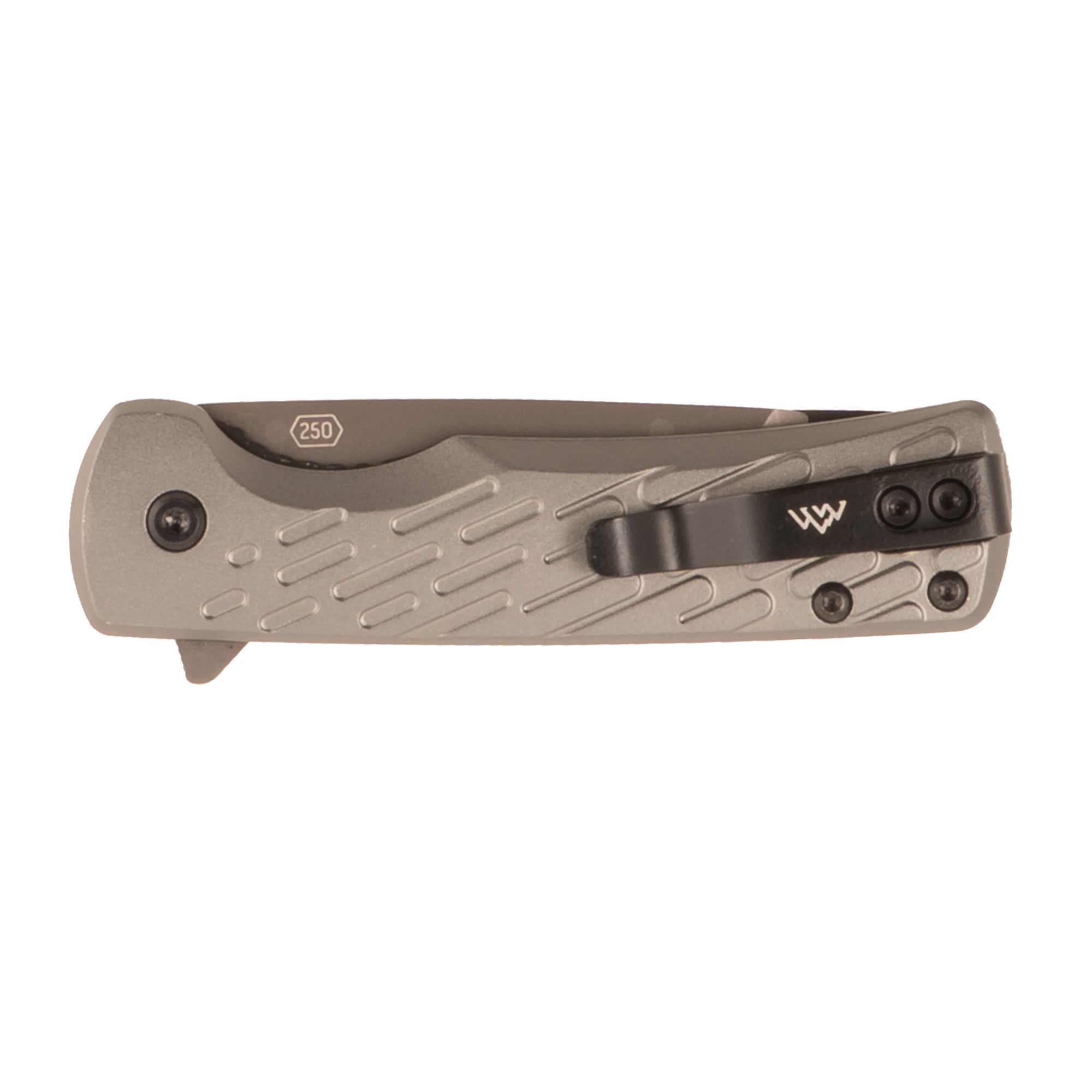 Outdoor Edge Razor VX7 Folding Knife with Black Handle and Gray Aluminum Finish
