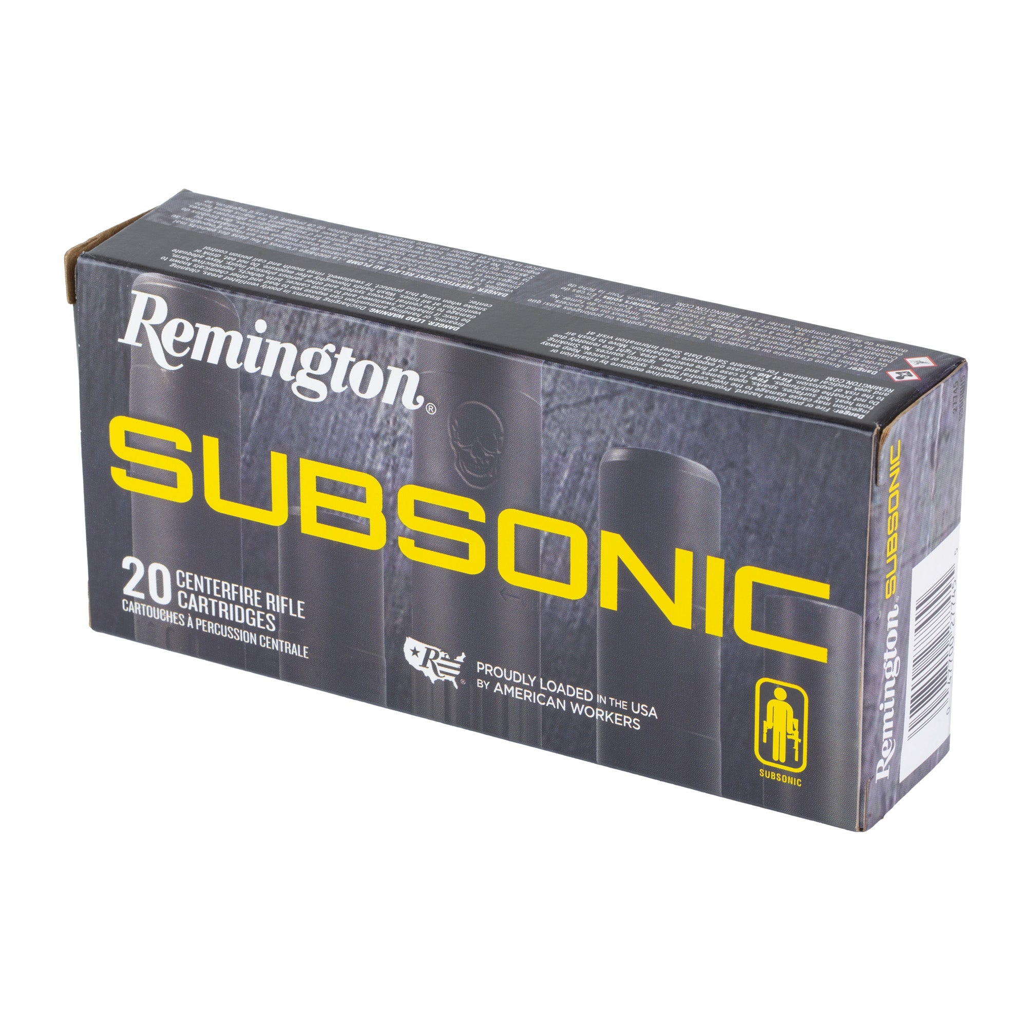 Remington Subsonic 360 Buckhammer 250-Grain Bonded Hollow Point Ammunition (Case of 200)