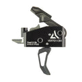 Radian Weapons Vertex CBX Curved Trigger - Black and Silver for Enhanced Precision