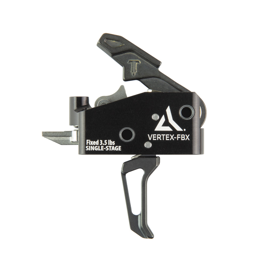 Radian Weapons Vertex FBX Flat Trigger for Precision Shooting in Black/Silver