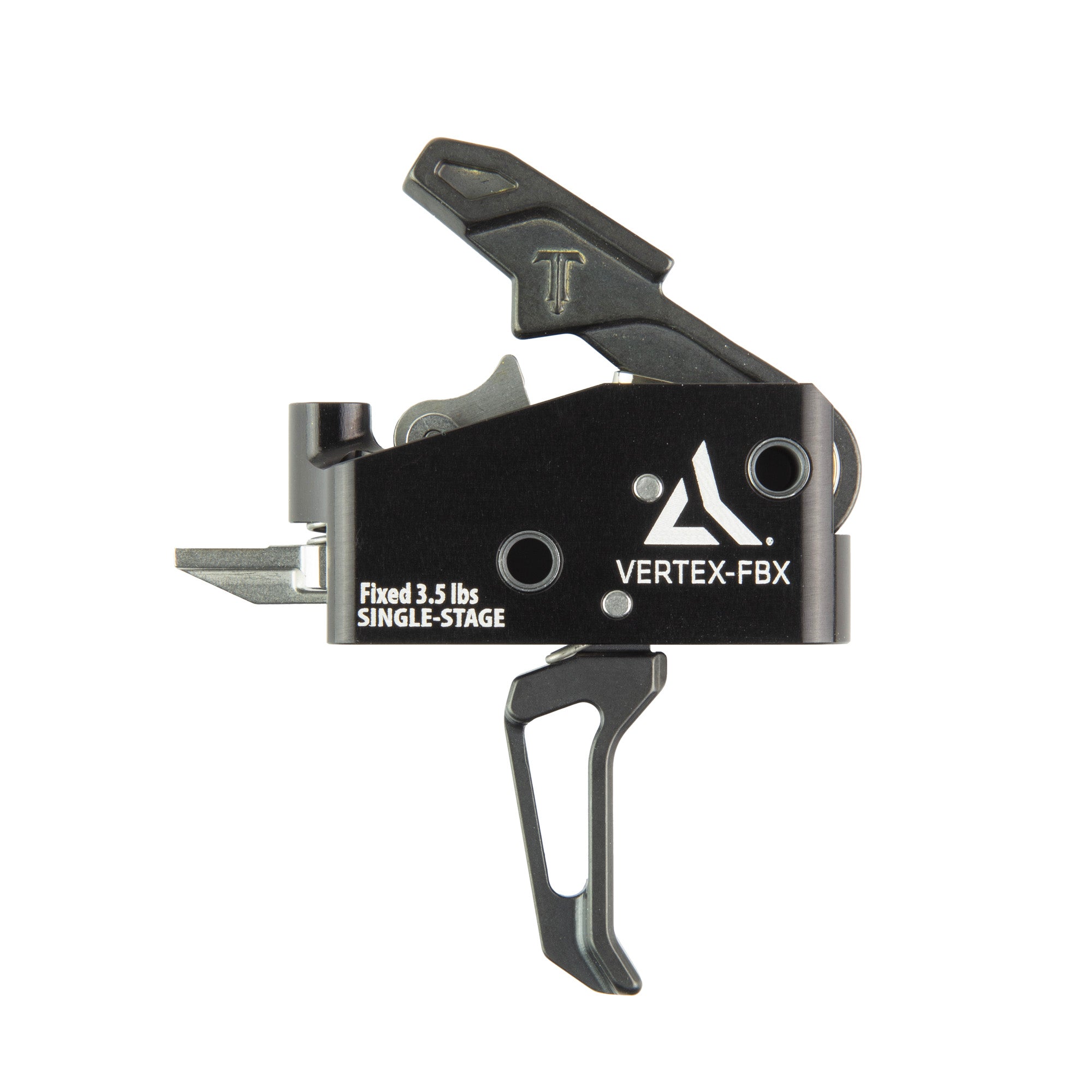 Radian Weapons Vertex FBX Flat Trigger for Precision Shooting in Black/Silver