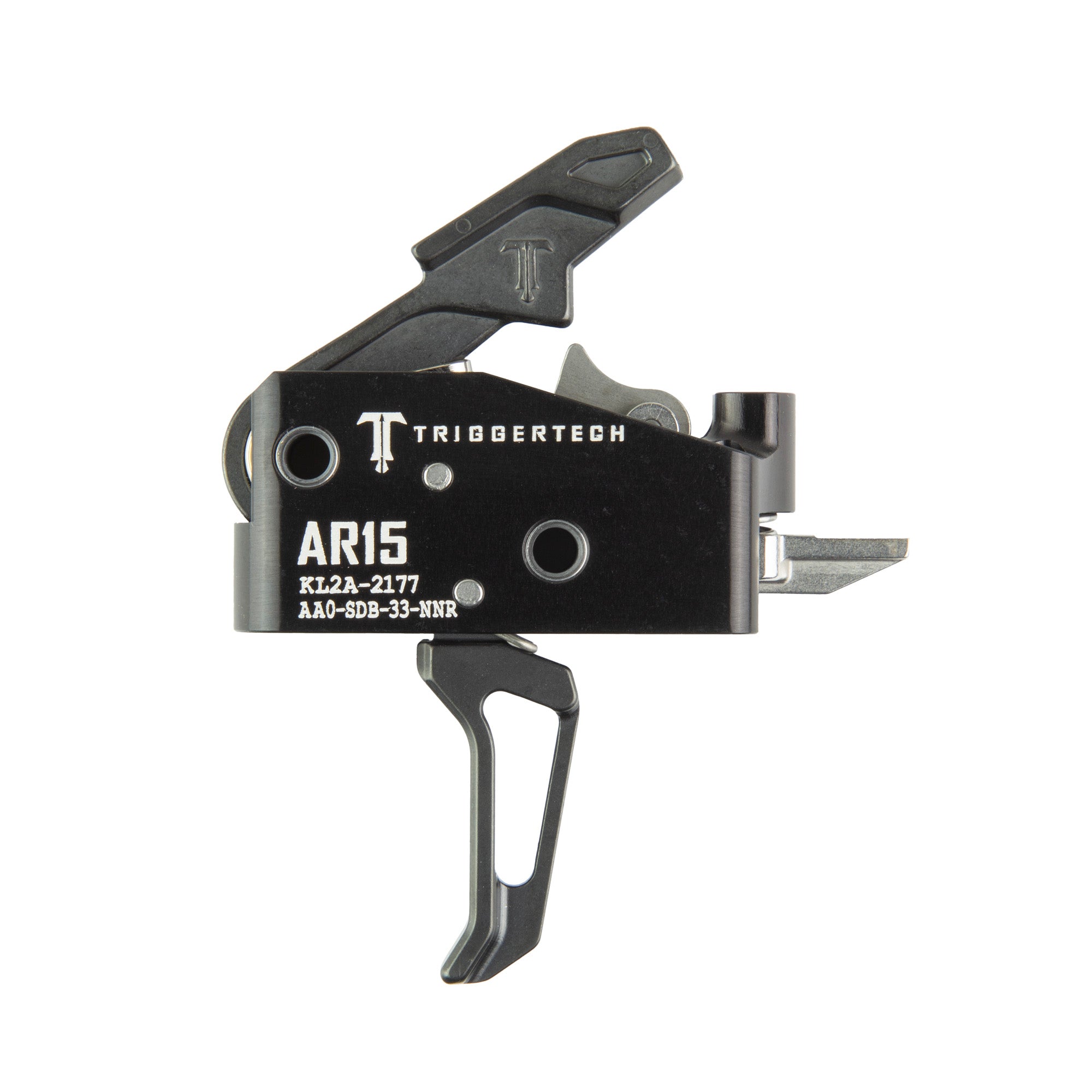 Radian Weapons Vertex FBX Flat Trigger for Precision Shooting in Black/Silver