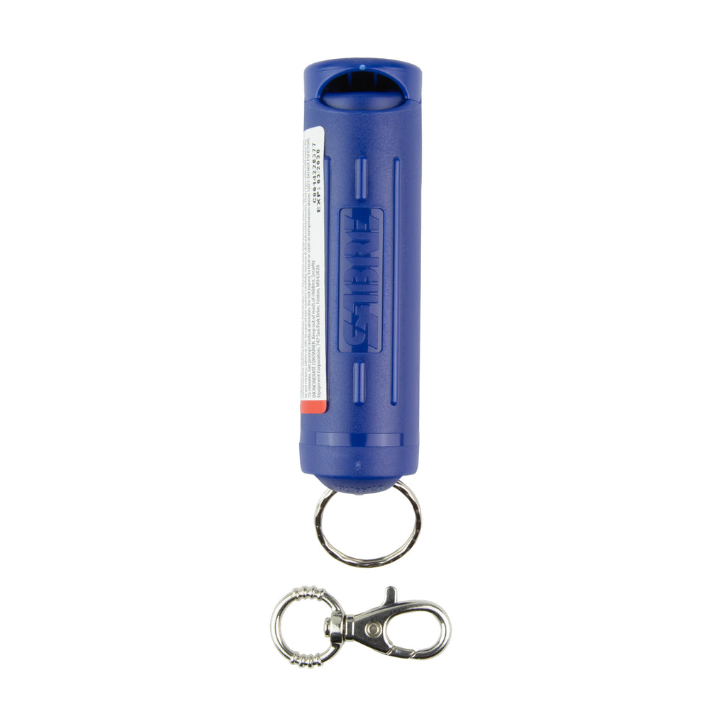 Sabre Flip-Top/Snap Clip Pepper Spray in Sapphire - Model F15-SBUSG-02