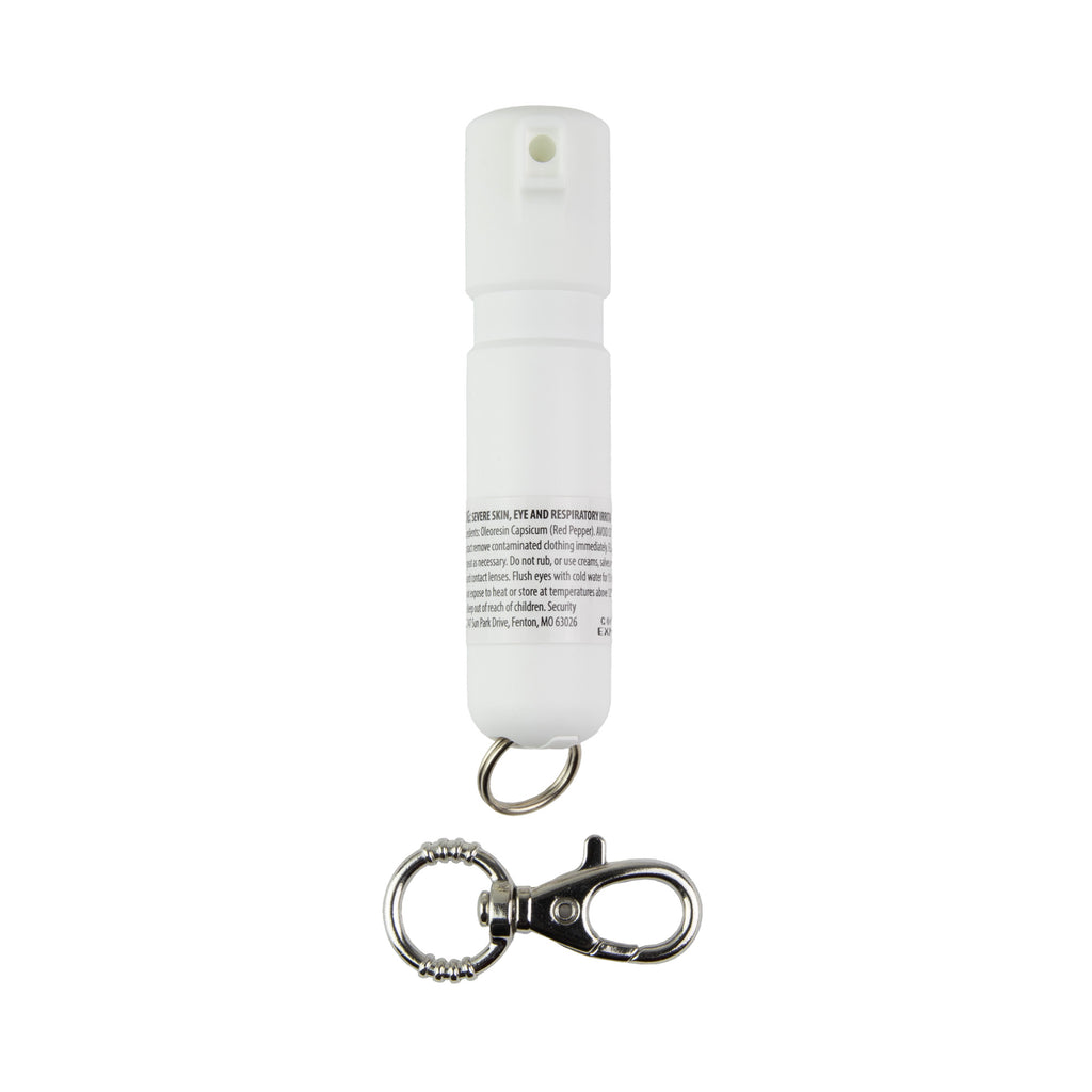 Sabre Mighty Discreet Pepper Spray in White - Compact Self-Defense Spray