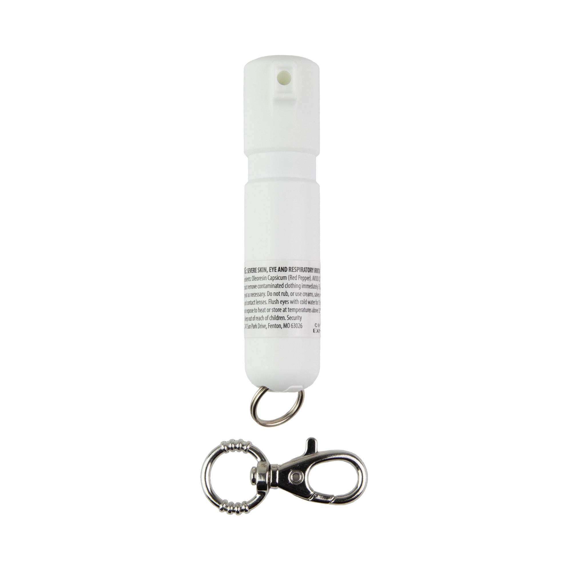 Sabre Mighty Discreet Pepper Spray in White - Compact Self-Defense Spray